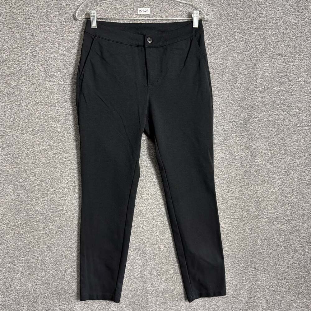 American Giant Women's 4 Black Modal Stretch Ponte Stretch Skinny Pants